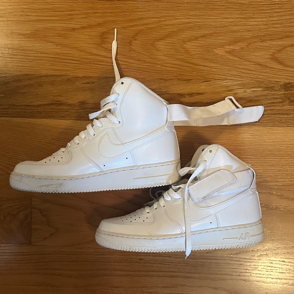 Nike White High-Top Athletic Shoes